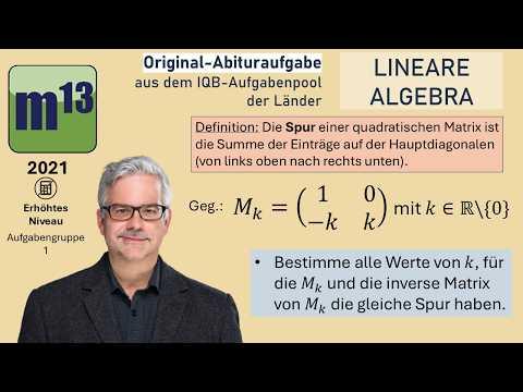 Abitur-Aufgabe: 2021 - LINEARE ALGEBRA - OHimi - erhöhtes Niveau - Aufgabengruppe 1