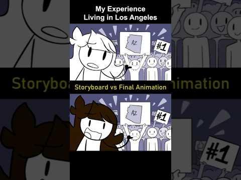 Storyboard vs Animation: Living in Los Angeles (shot 2)