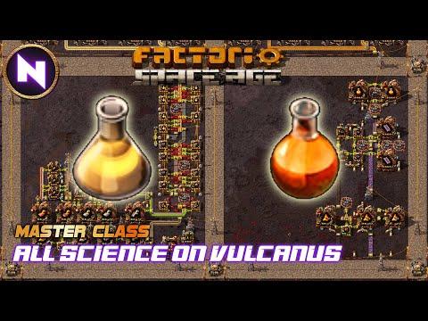 Make All Science On VULCANUS: 🟥🟩🟦⬛🟪🟨🟧 | Factorio Space Age MASTER CLASS