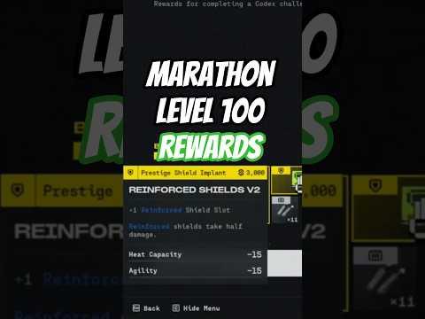What LEVEL 100 rewards look like in Marathon..