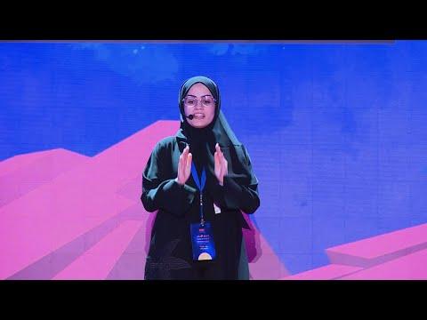 The hope remains the flower that grows amidst devastation | Khaloud Al-Dahdoh | TEDxQatarUniversity