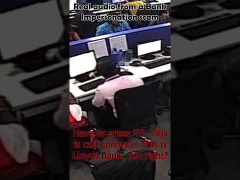 Real audio of a Bank Impersonation scam