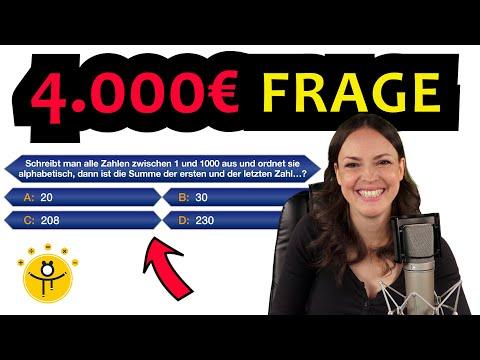 Schaffst DU die 4.000€ Frage? – WER WIRD MILLIONÄR
