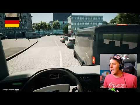 American plays German Bus Driving Simulator (no idea what i'm doing)