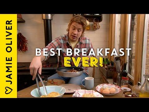 Quick & Easy Breakfast Idea Eggy Crumpets With Bacon | Jamie Oliver