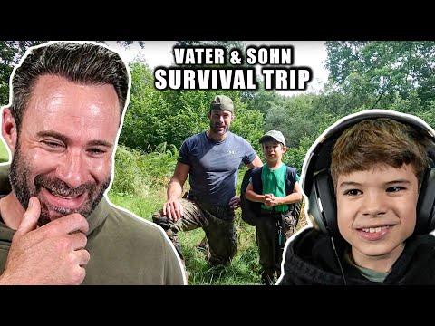Survival und Bushcraft mit einem 6 jährigen - 24h im Wald Teil 1 | Otto und Karl reagieren