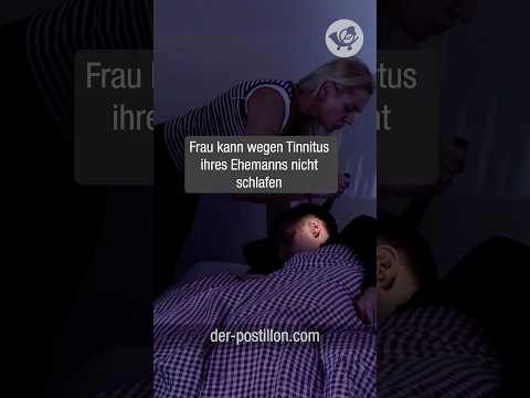 Frau kann wegen Tinnitus ihres Ehemanns nicht schlafen