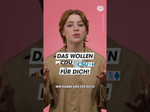 Das wollen CDU und CSU für dich! #shorts