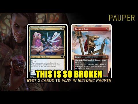 Galvanic Blast + Snacker = Best Historic Pauper Deck? | Historic Pauper | MTG Arena