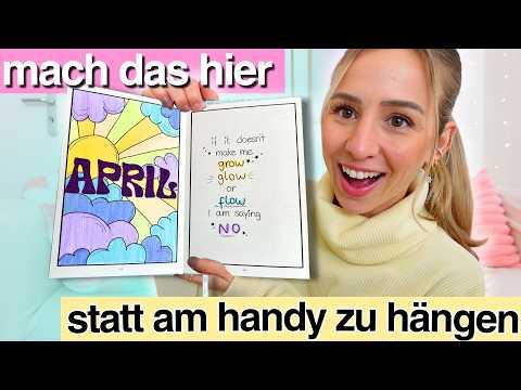 APRIL bullet journal seiten 🐝🌳🐰🌸 einfache ideen wie du dein journal gestalten kannst!