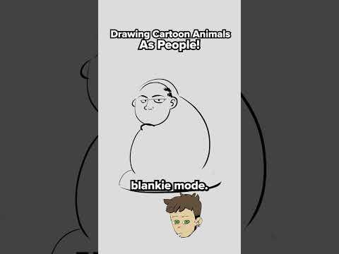 Drawing Cartoon Animals as People #cartoon #animal #drawing #art #guessinggame