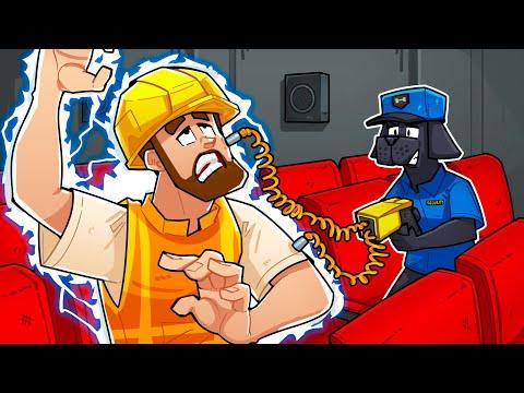 Using a STUN GUN to keep my movie theater safe!