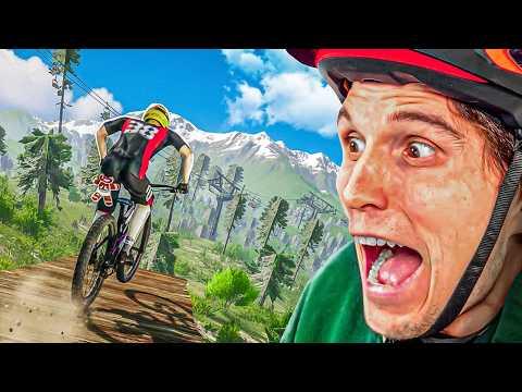 Geile Downhill Trails in amerikanischem Skigebiet im Fahrrad Sim