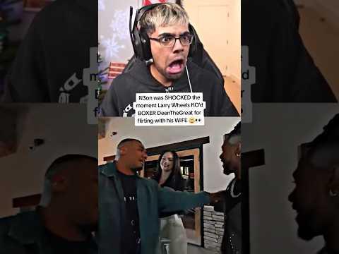 N3on was SHOCKED the moment Larry Wheels KO'd BOXER DeenTheGreat for flirting with his WIFE 🤯👀