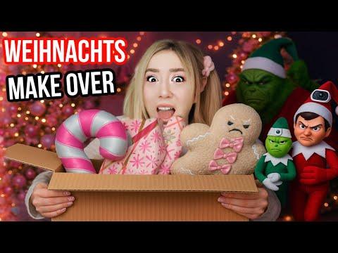 GRINCH versteckt Elf On the Shelf bei kleines MÄDCHEN BEKI vor Weihnachten (Christmas Make Over)