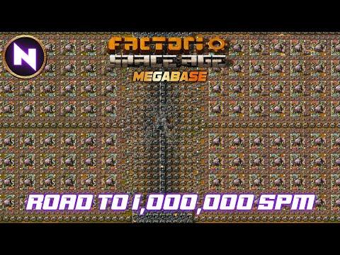 The TRUE MEGABASE; Journey To 1,000,000 Science / min in Factorio SPACE AGE