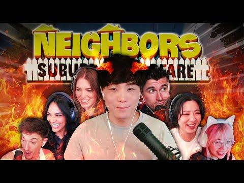DESTROYING OUR NEIGHBORS ► ft. Ludwig, LilyPichu, Fuslie, and friends (Suburban Warfare)
