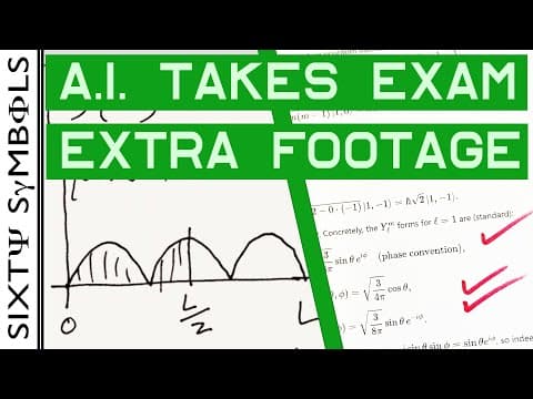 A.I. Physics Exam (extra footage) - Sixty Symbols