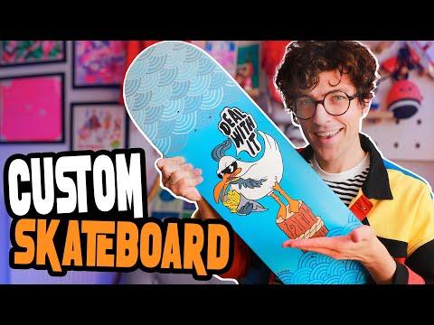 First Time Painting A Custom Skateboard Deck