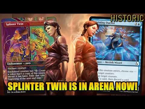 Arena Gets Splinter Twin For The First Time! | Splinter Duelist | Historic BO3 | MTG Arena