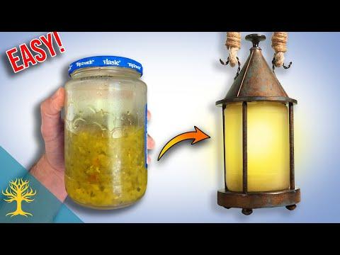 We Turned a Pickle Jar into a Medieval Lantern