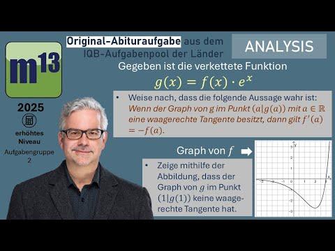 Abitur-Aufgabe: 2025 - ANALYSIS - OHimi - erhöhtes Niveau - Aufgabengruppe 2