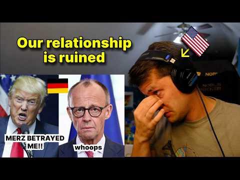 Merz responds to Trumps threats (American Reaction)