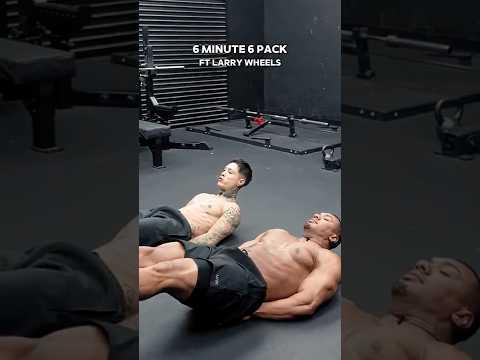 6-min abs with Chris Heria & Larry Wheels 🔥 Anywhere, anytime — can you last the full set?