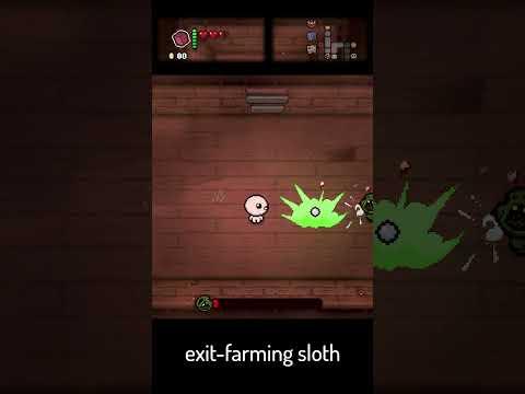 Exit-Farming Sloth  #tboi #thebindingofisaacrepentance #thebindingofisaac