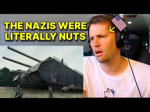 American reacts to the Nazi Super Tank - P-1000 Ratte