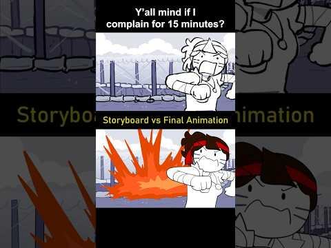 Storyboard vs Animation: me complaining for 15 mins (shot 16)