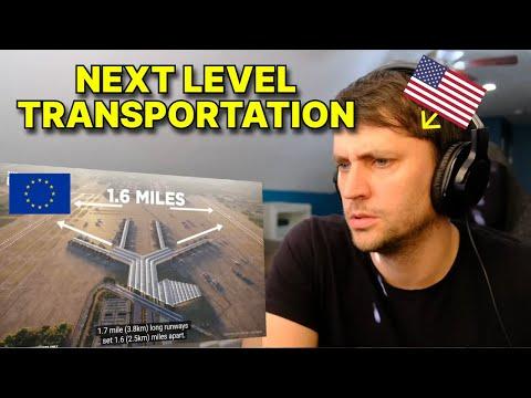 American reacts to Europeans Incredible New Transportation Hub Mega Project