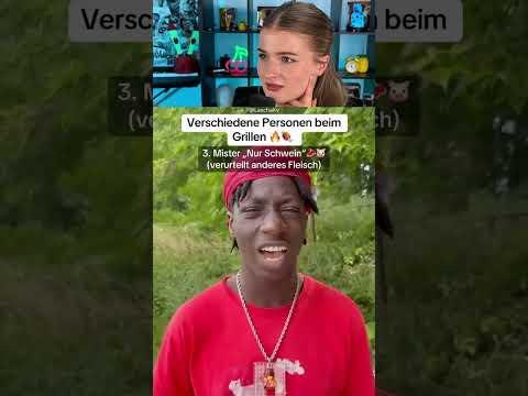 Verschiedene Personen beim Grillen #shorts #lidiro #schule #memes
