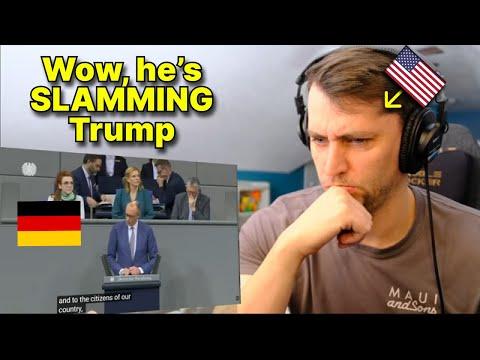 American reacts to Merz SLAMS America in Bundestag Speech