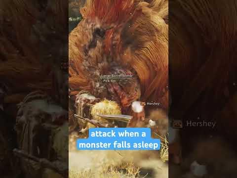 Wakey wakey . . #monsterhunterwilds #funny #barrelbomb #gaming