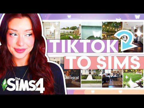 Building The First Room I See on TIKTOK For Every Room in The Sims 4