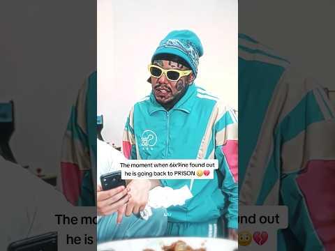The moment when 6ix9ine found out he is going back to PRISON 😳💔