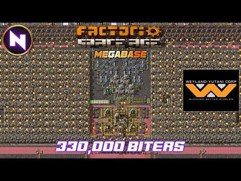 Insanity! 330,000 Biters 🪳 Farming ➡️ Launching ➡️ Consuming | 15 | Factorio Space Age Megabase