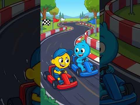 Go kart fun 🏎️ Bimo rides 💛 #bimo #cartoon #bimoonline #animation