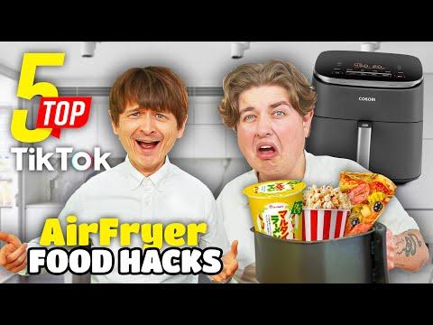 TOP 5 AirFryer TikTok FOOD-HACKS 🍕🤯 mit Smiley