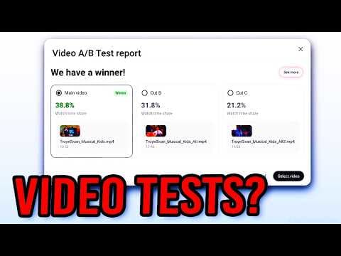 YouTube Will Let You Test Different Versions Of The SAME VIDEO?