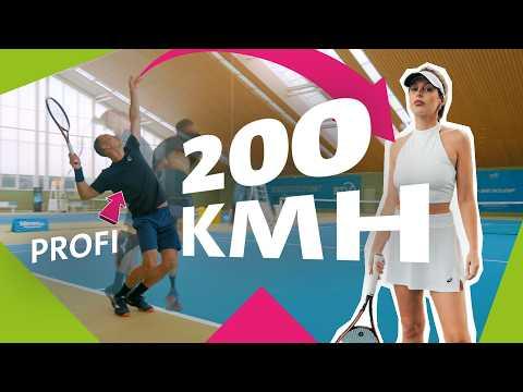 Bring den 200 km/h Aufschlag vom Profi zurück!