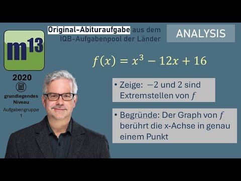Abitur-Aufgabe: 2020 - ANALYSIS - OHimi - grundlegendes Niveau - Aufgabengruppe 1