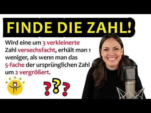 Welche Zahl steckt dahinter? – Textaufgabe mit Gleichung lösen