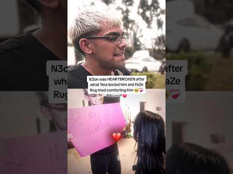 N3on was HEARTBROKEN after what Yera texted him and FaZe Rug tried comforting him 🥹❤️‍🩹