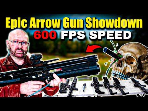 Epic Arrow Gun Showdown: 260 ft-lb Power vs 600 FPS Speed – Best for Hunting & Self-Defense?