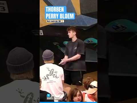 THORBEN PERRY BLOEM ist weiterhin ungeschlagen 🏆 | DEUTSCHLAND CUP MÜNCHEN #boulderbundesliga