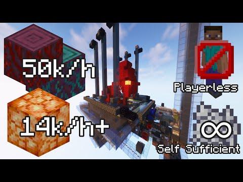 The most INSANE nether tree farm to ever exist