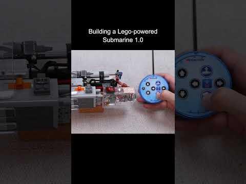 Building a Lego-powered submarine 1.0 #shorts