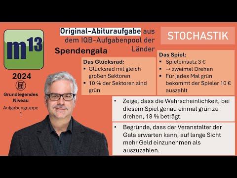 Abitur-Aufgabe: 2024 - STOCHSTIK - OHimi - grundlegendes Niveau - Aufgabengruppe 1